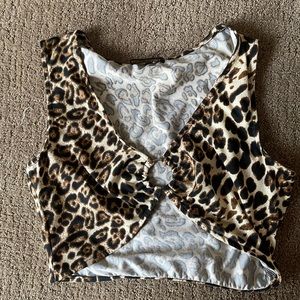 Cheetah crop top